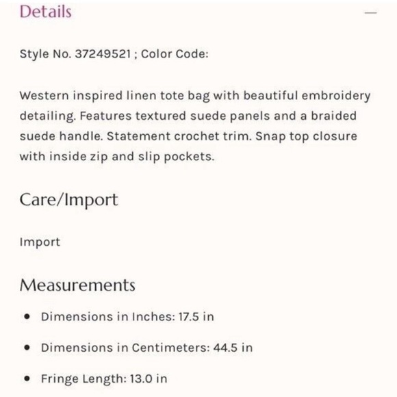 Free People Light My Fire Tote Fringe Macramé Crochet Boho Suede Oversized Bag - Picture 7 of 7